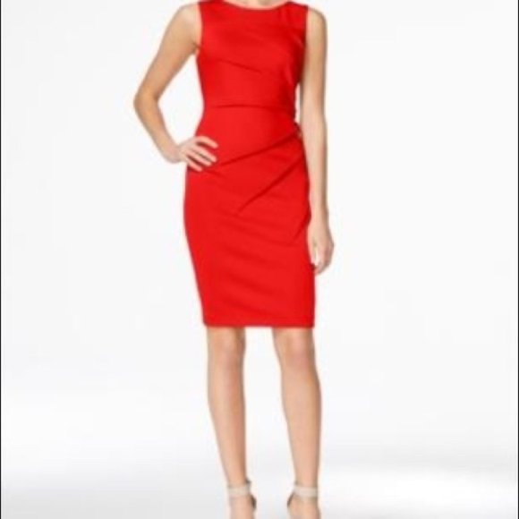 Calvin Klein Dresses & Skirts - Calvin Klein Red Starburst Dress 6P